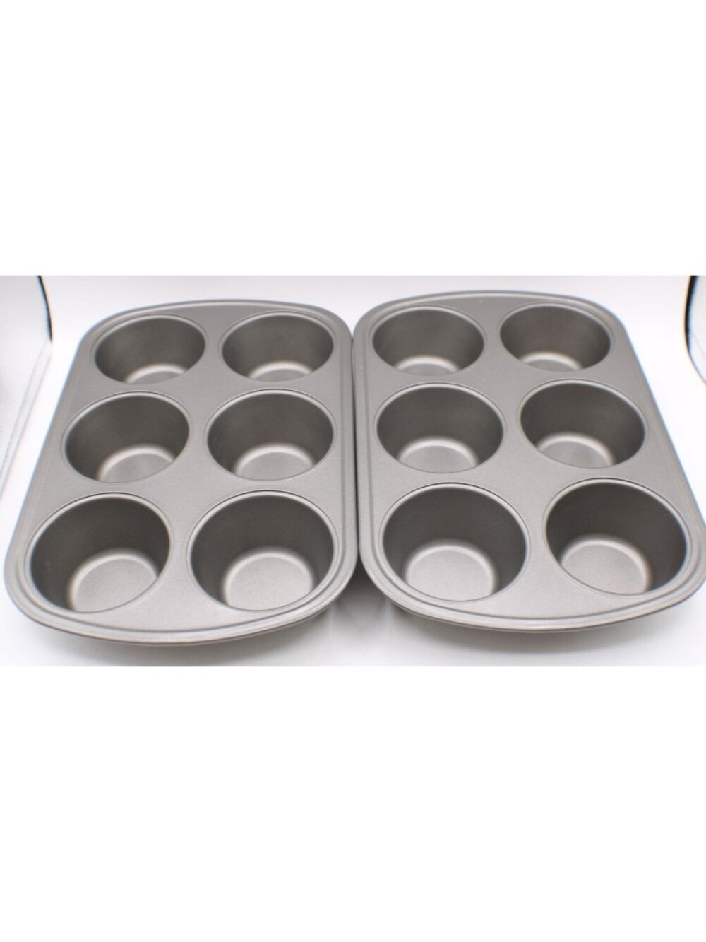Nonstick 6‑Cup Large Muffin Pans Set of 2 – Durable Easy‑Clean Baking Pans